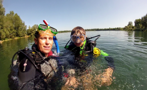 Freshwater diving, wellness diving, underwater trekking